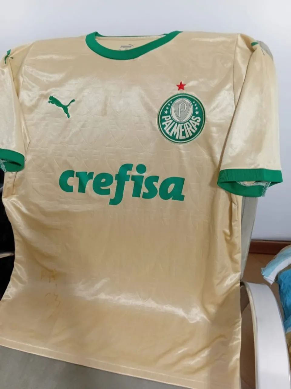 camisa do Palmeiras puma dourada nova