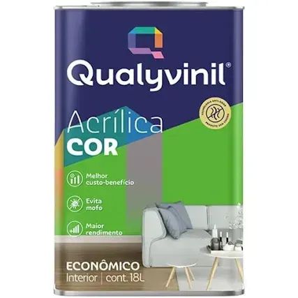 Tinta Acrilica Branca 18L Qualyvinil 