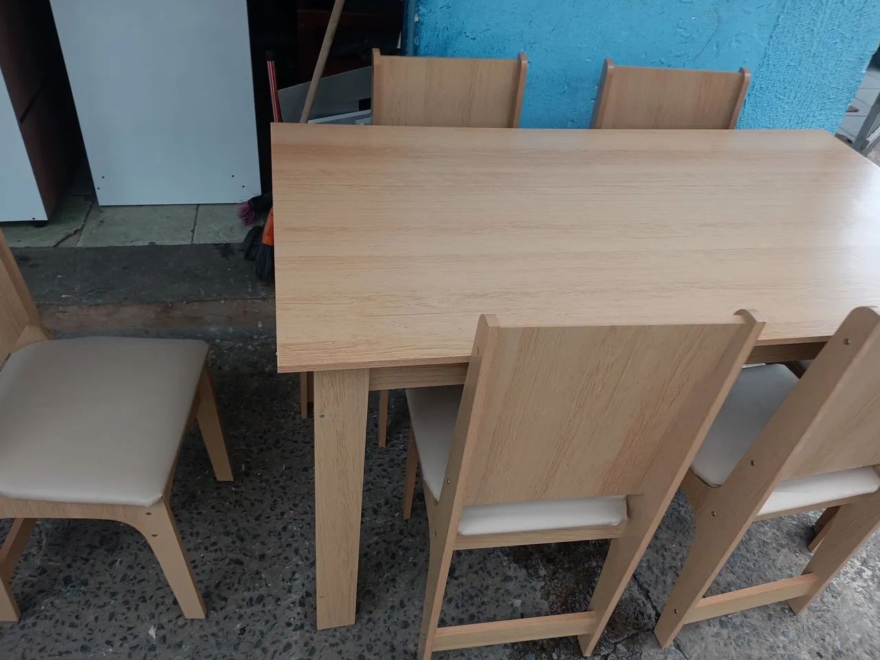 Messa usada 6 cadeiras em MDF - Foto 4