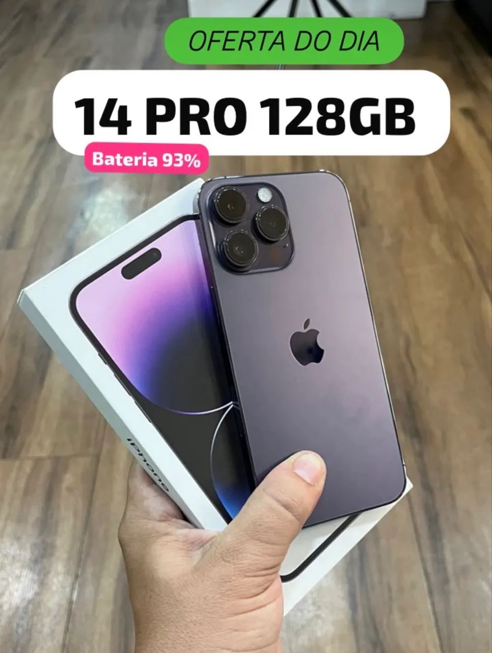 iPhone 14 Pro 128g todo original- Roxo 