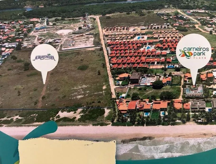 PRAIA DOS CARNEIROS - FLAT 25 m² A 50 m do mar com lazer completo e próx. ao parque aquáti - Foto 3