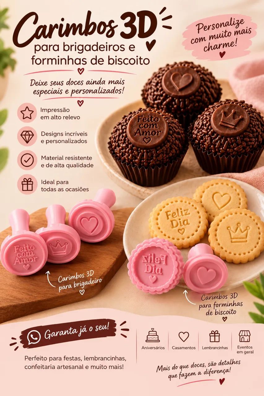 Carimbos para brigadeiro 