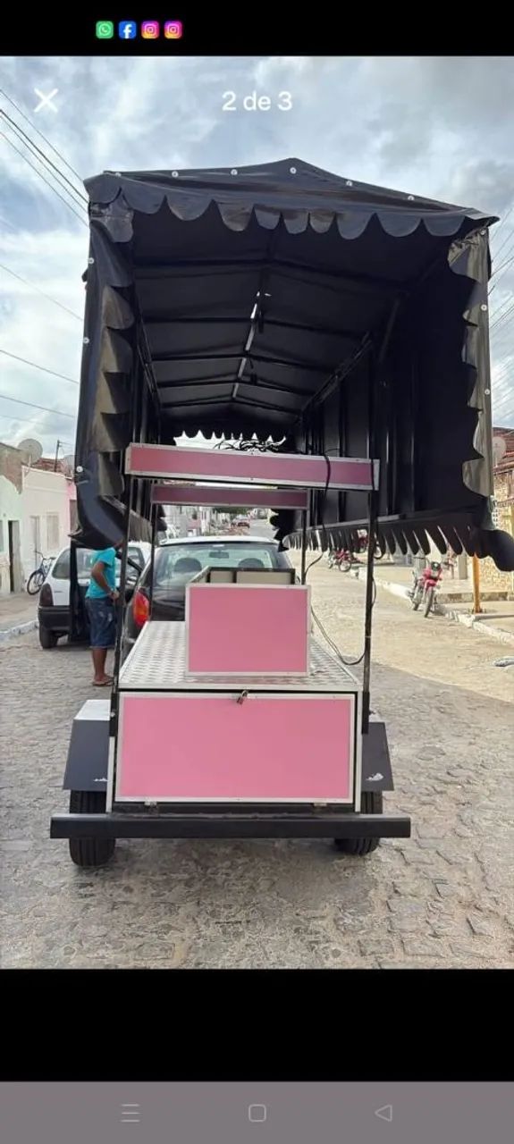 Carinho de lanche em ótimo estado  - Foto 5