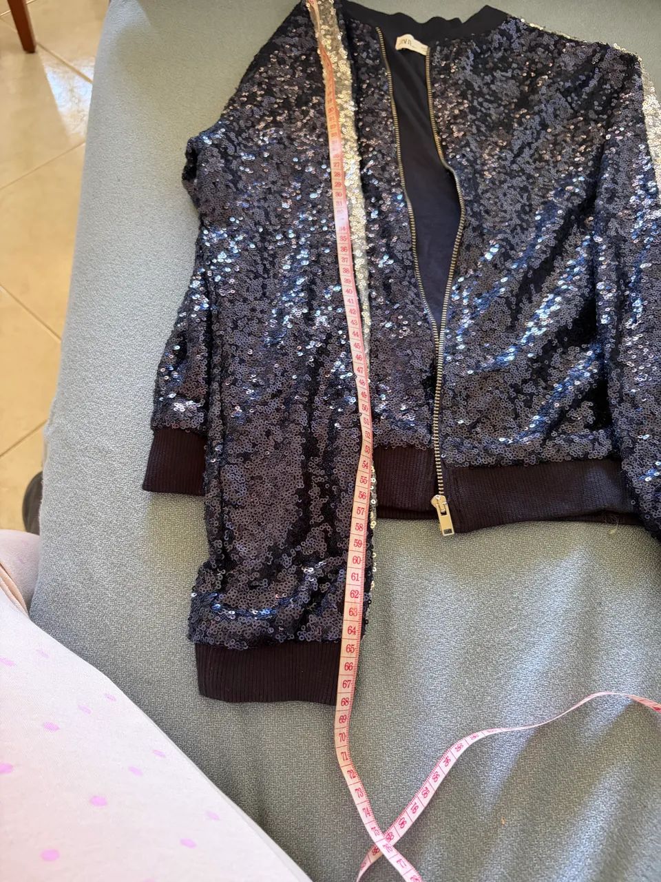 Jaqueta lantejoulas Zara  - Foto 4
