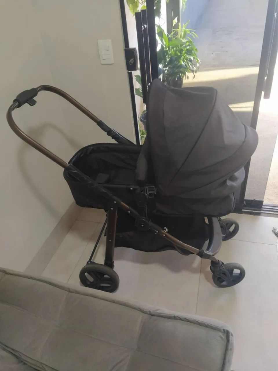 Carrinho de Bebê Moisés Galzerano Olímpus - Preto