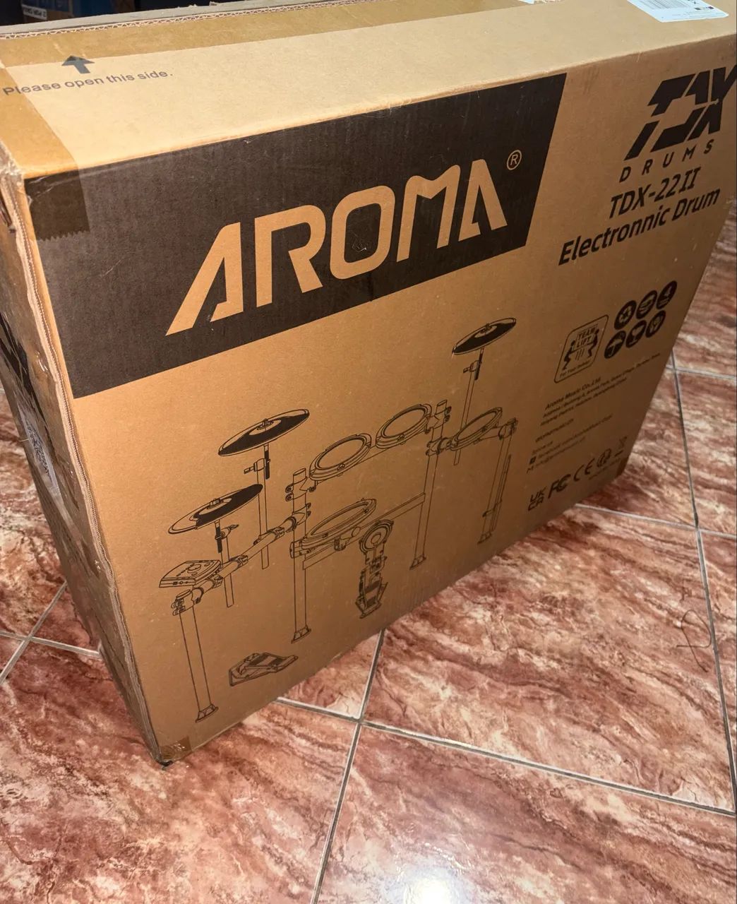 Bateria Eletrônica Aroma TDX-22 II - Completa com Banco e Fone de Ouvido - Foto 5