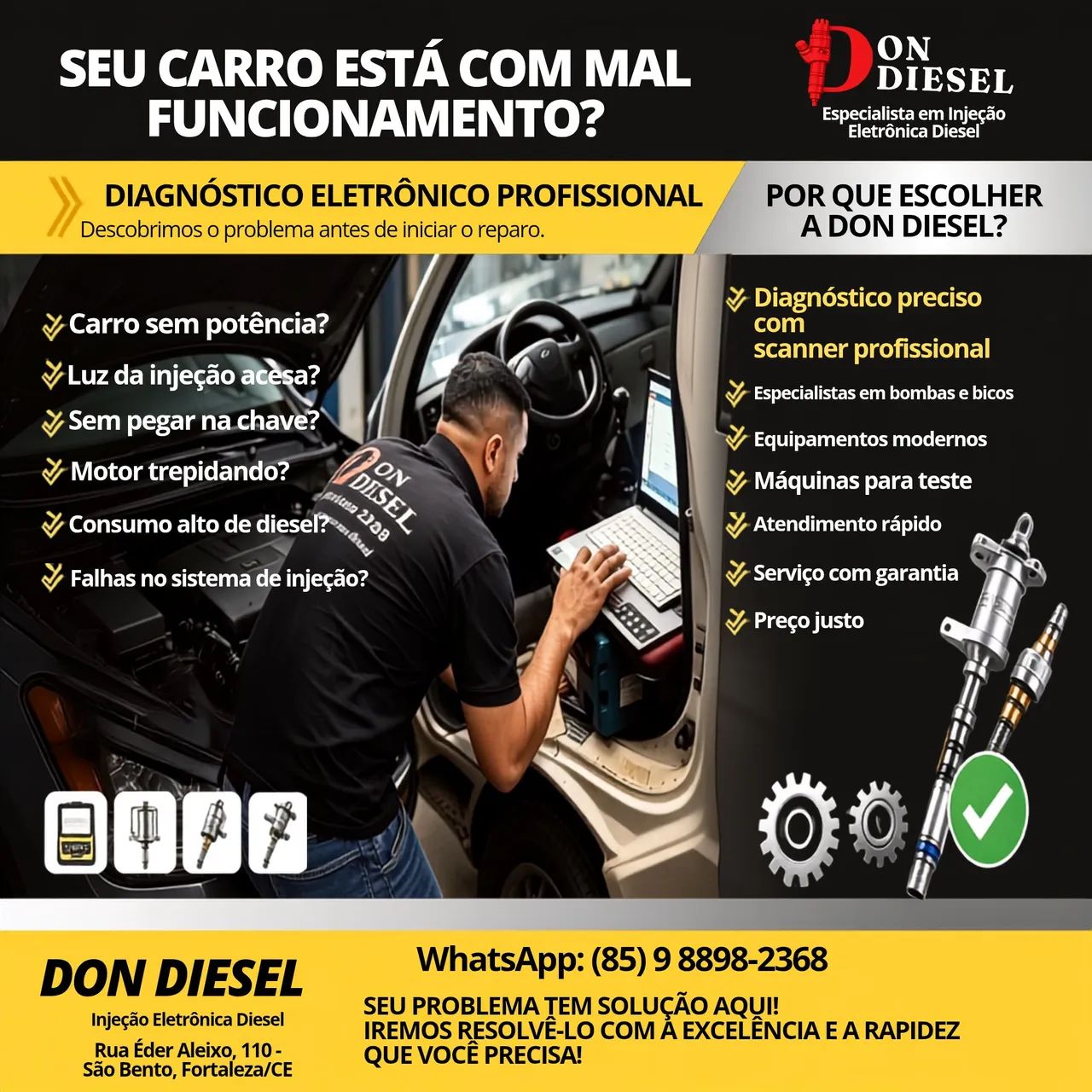 Bomba e Bico Injetor Diesel Common Rail - Teste e Reparo - Foto 4