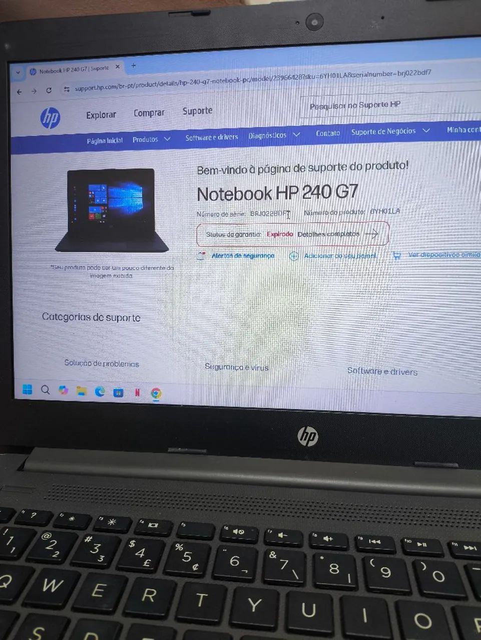 Notebook HP 240 G7 I5°GEN 16GB 256SSD NVMe - Foto 2