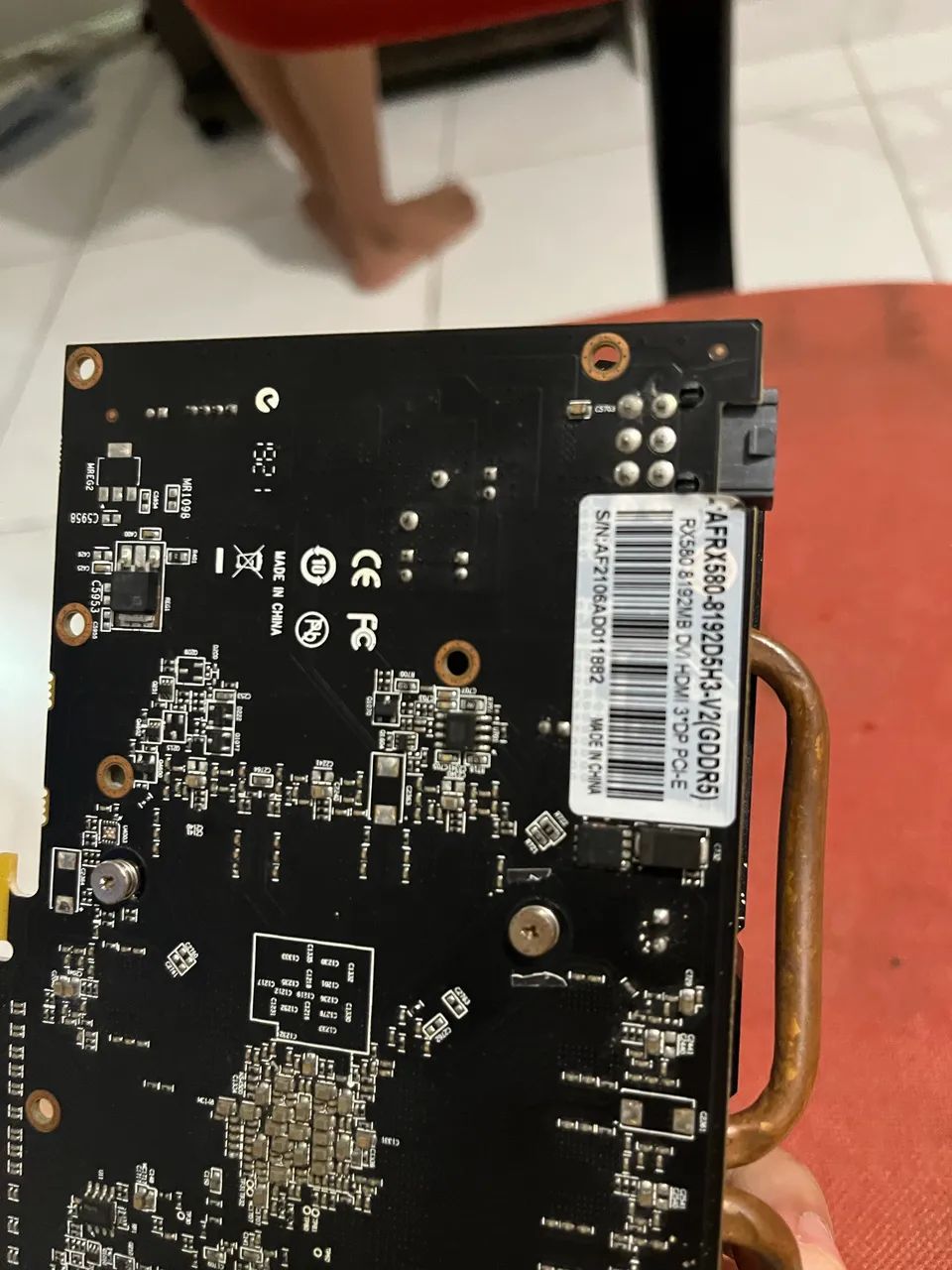 Vendo Rx 580 8 gb (Queimada)