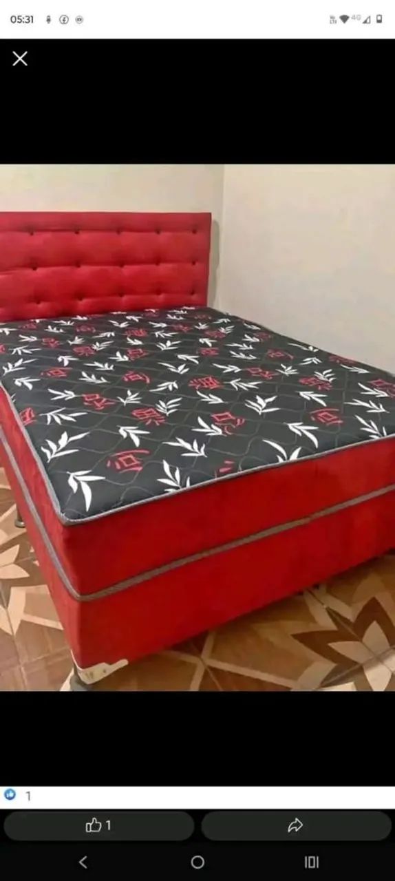 Cama Box Casal Espuma com Cabeceira  - Foto 3