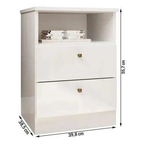 Criado mudo com 2 gavetas  - Foto 2