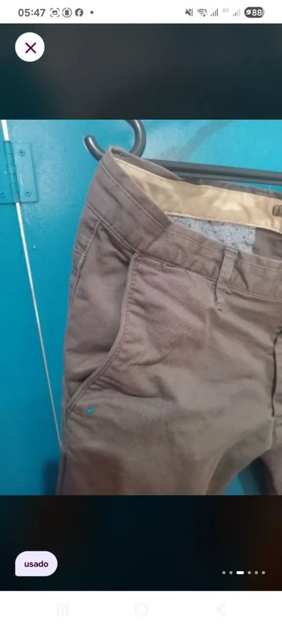 Calça zara slim cinza - Foto 3