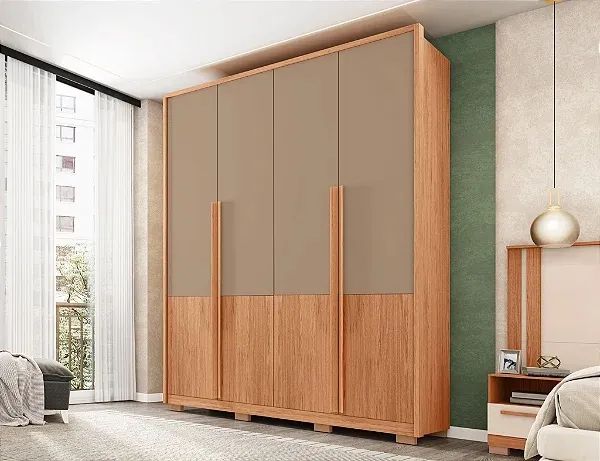 Guarda Roupa 4 portas 100% MDF 