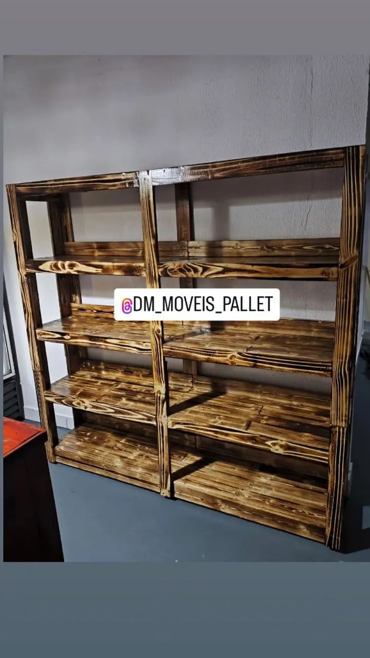 Prateleira comercial pallet rústico  - Foto 3