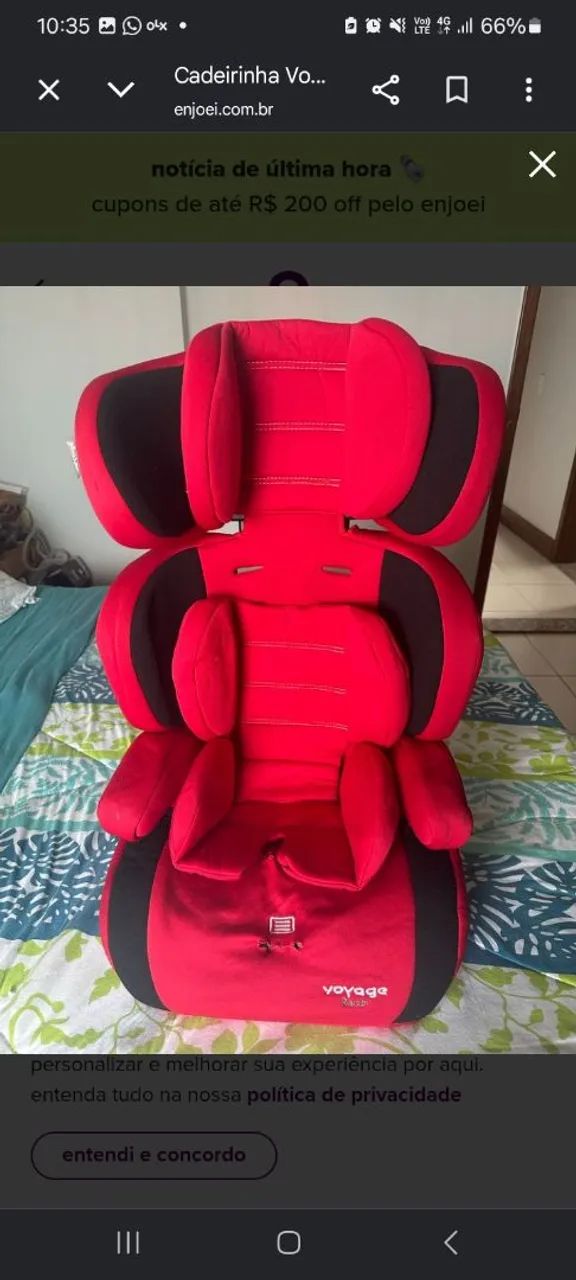 Vende -se cadeirinha de carro 
