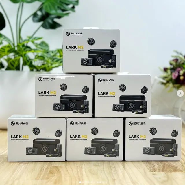 Microfone de lapela Hollyland Lark M2 Combo | USB-C e Lightning