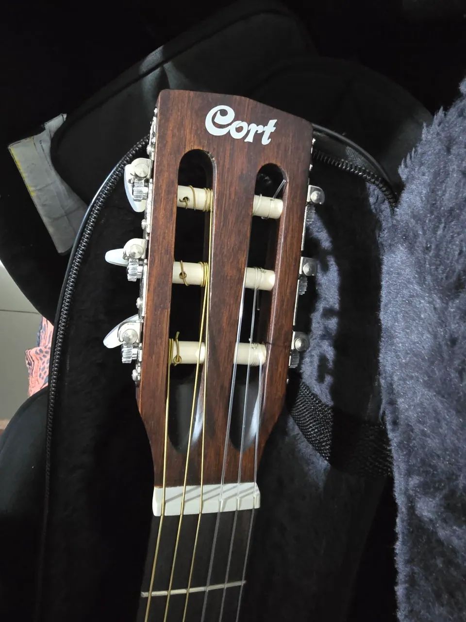 Violão Eletroacústico Cort CEC1OP Nylon Natural - Foto 3