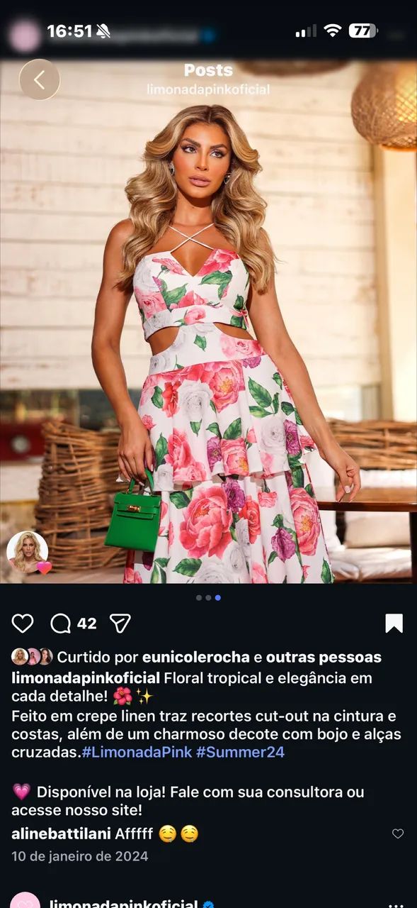 Vestido limonada pink tm PP - Foto 2
