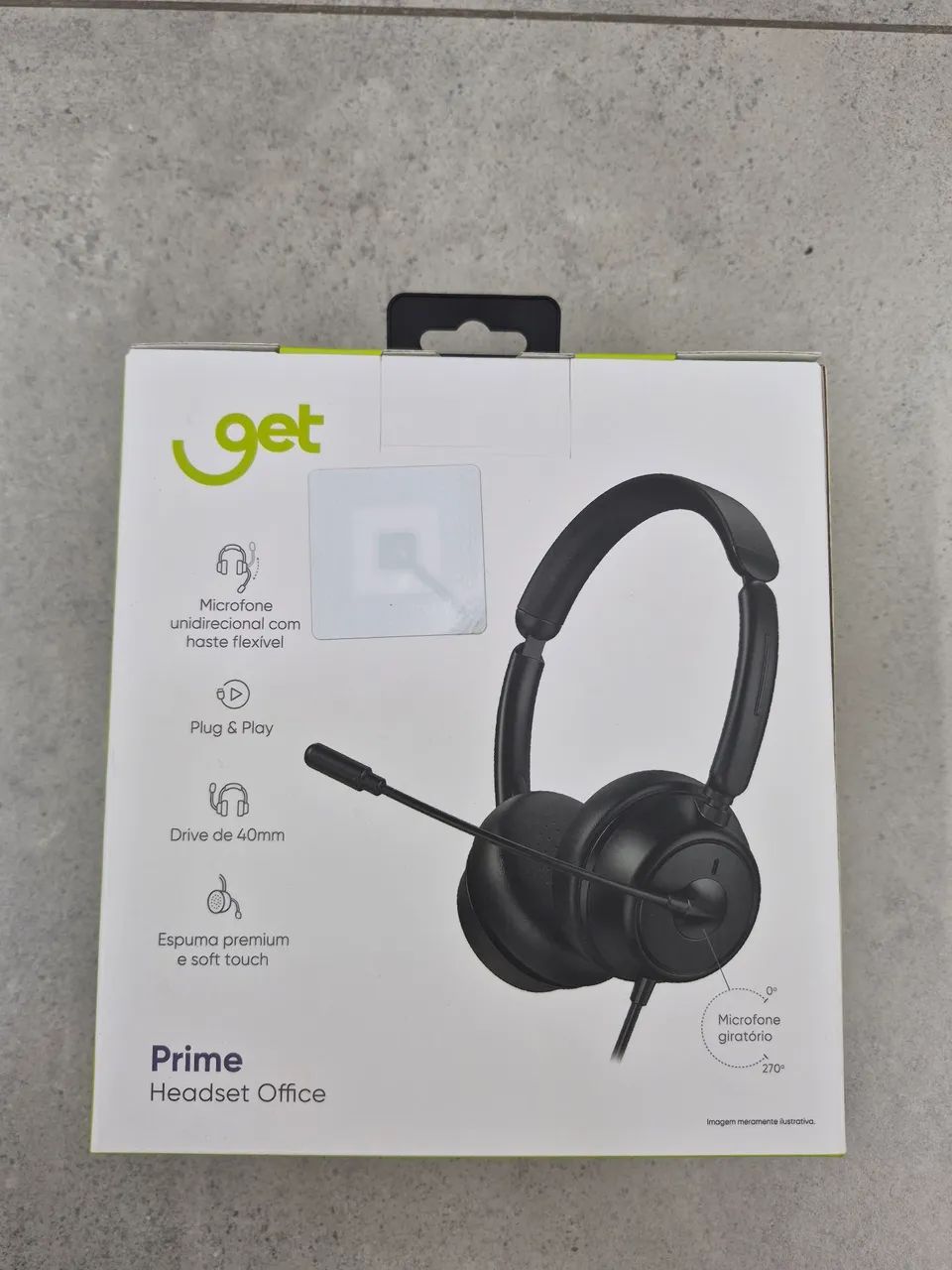 Headset Office Get Prime USB Preto - Foto 2
