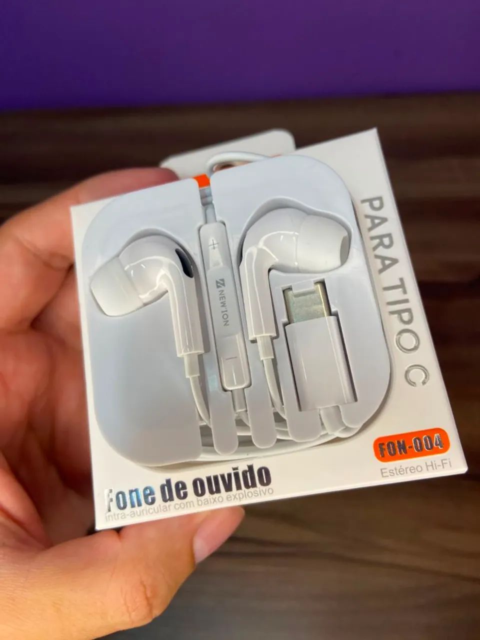 Fone de ouvido com fio tipo C - entrega rápida  - Foto 2