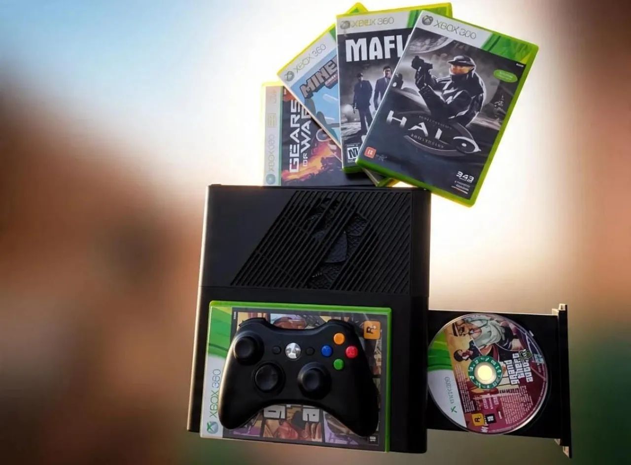 XBOX 360 + 5 JOGOS CLÁSSICOS  - Foto 4
