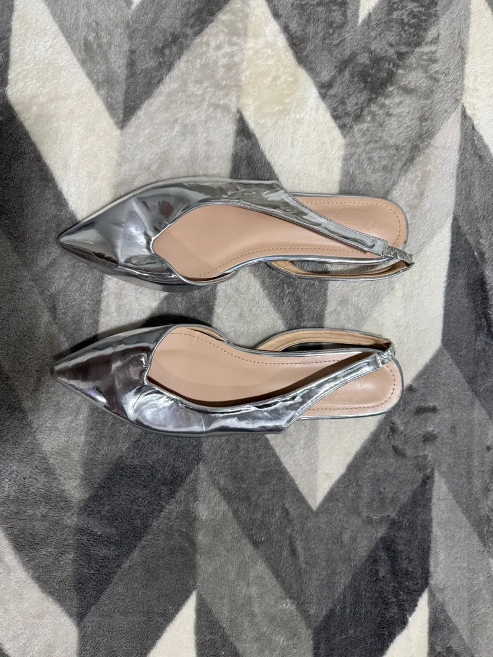 slingback shein prata 37 - Foto 2