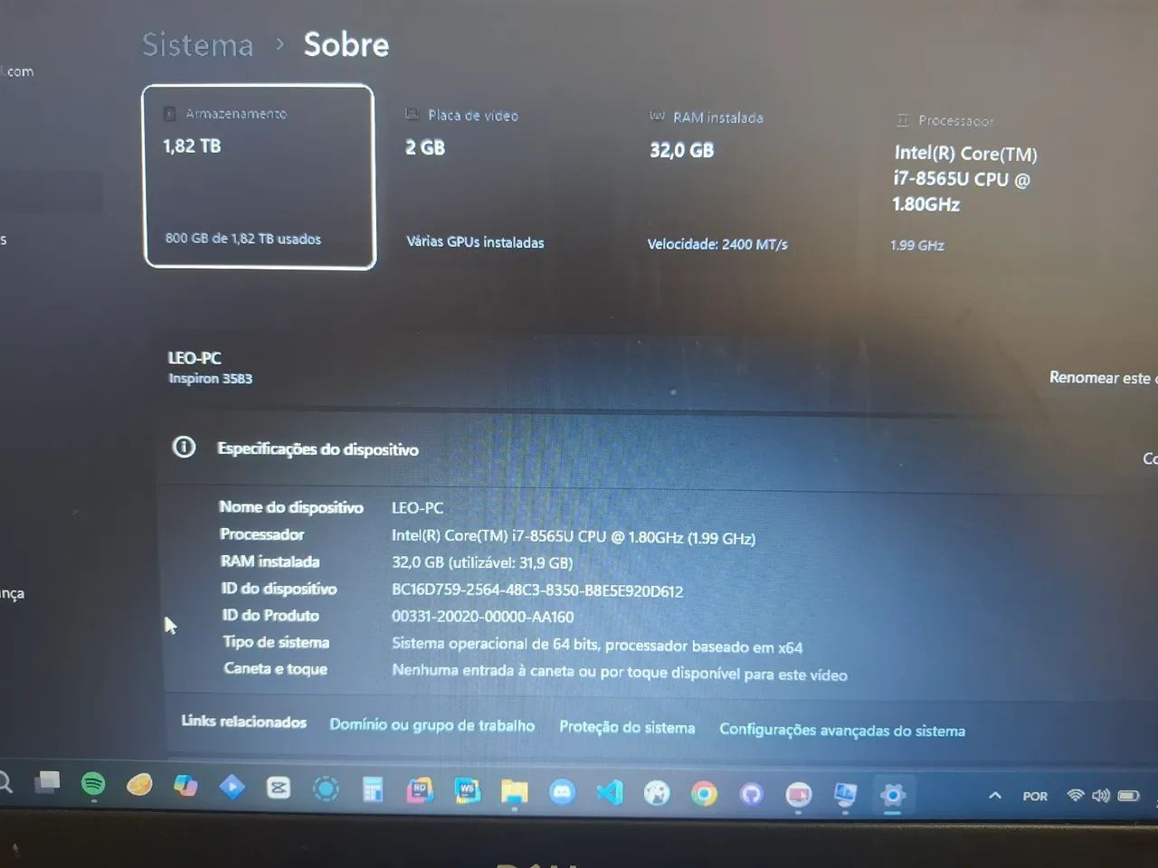Notebook Dell Inspiron 3583 - Foto 5