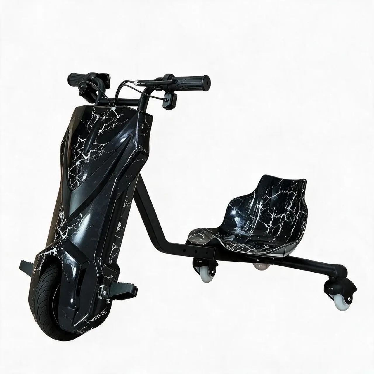 Triciclo elétrico de drift de 6.5(8) polegadas crianças e adultos LED Bluetooth