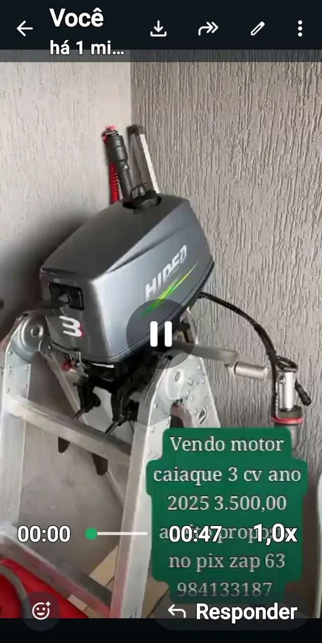 Motor caiaque 3 HP 