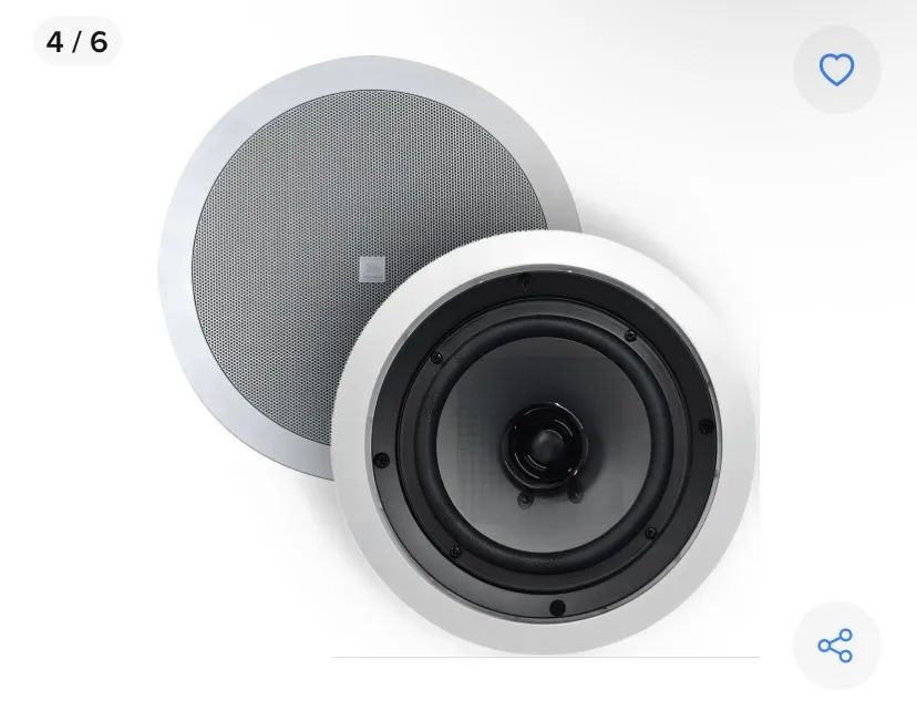 Caixa de som JBL embutida no teto PRETA