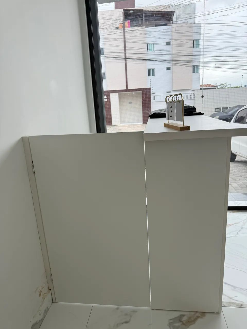 Balcão para recepção do seu estacionamento.