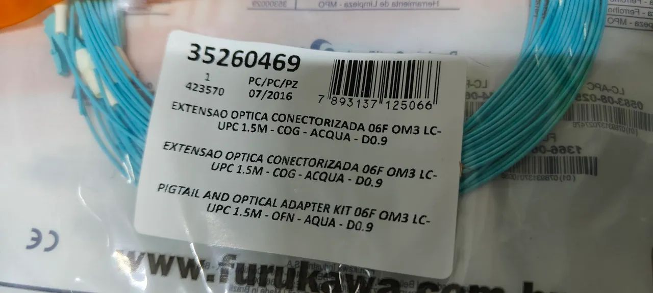 Cordão óptica conectorizada Furukawa  - Foto 5