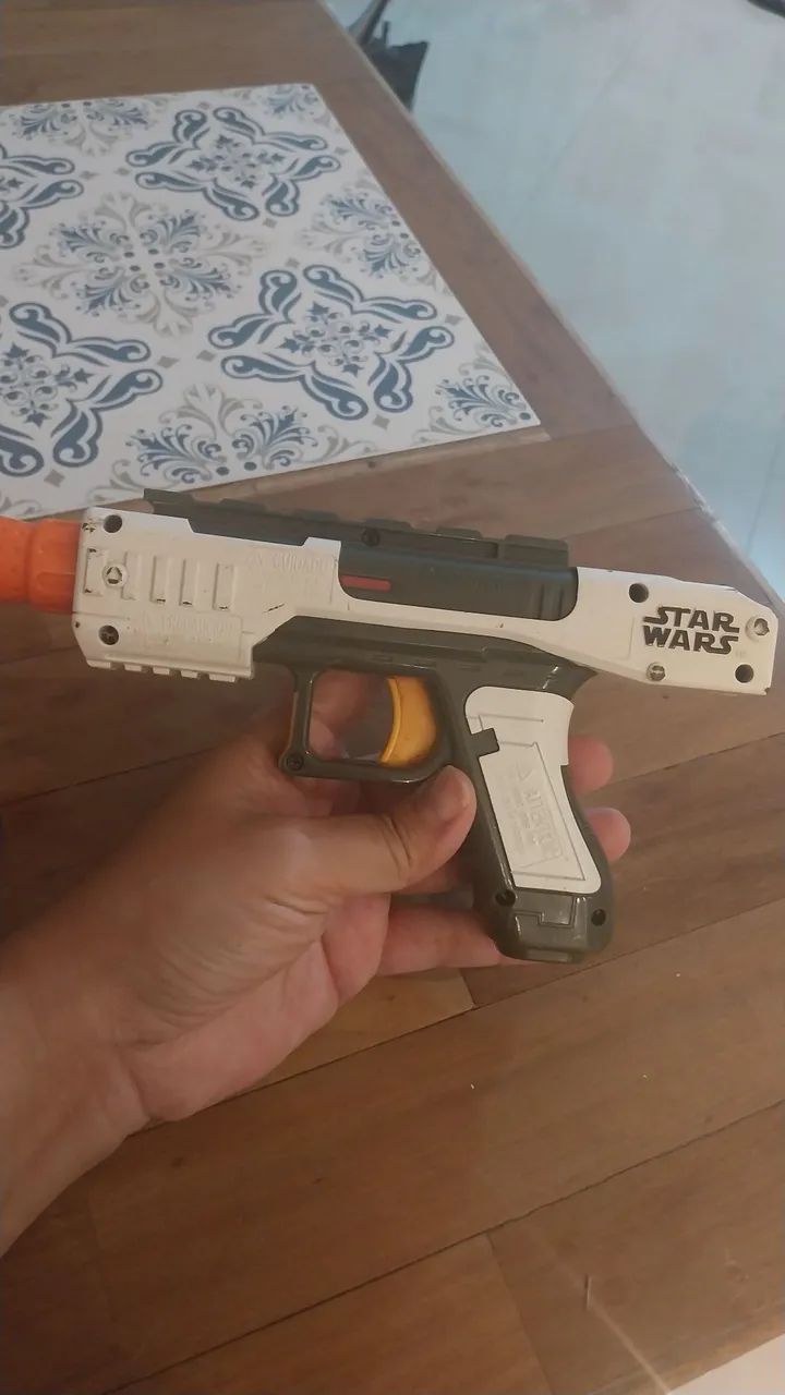 Nerf star wars lançador. Usado. Ar comprimido  - Foto 2