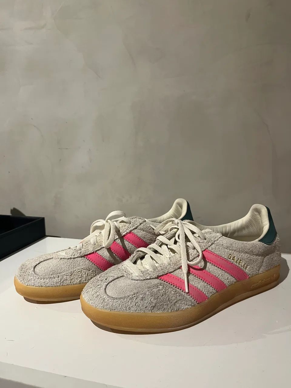 Adidas Gazzele Original - Rosa Bege e Verde