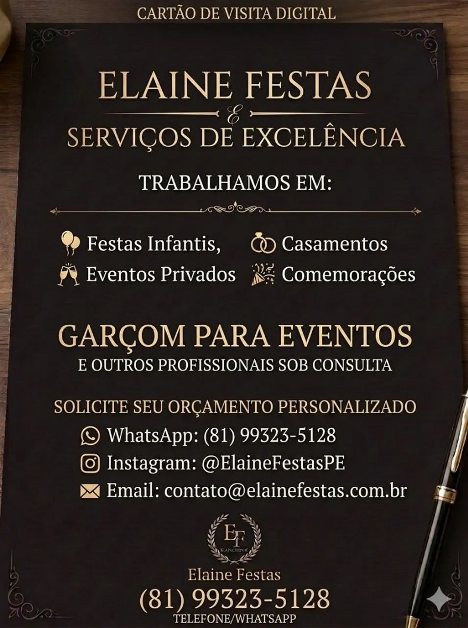 Promoção de garçom 