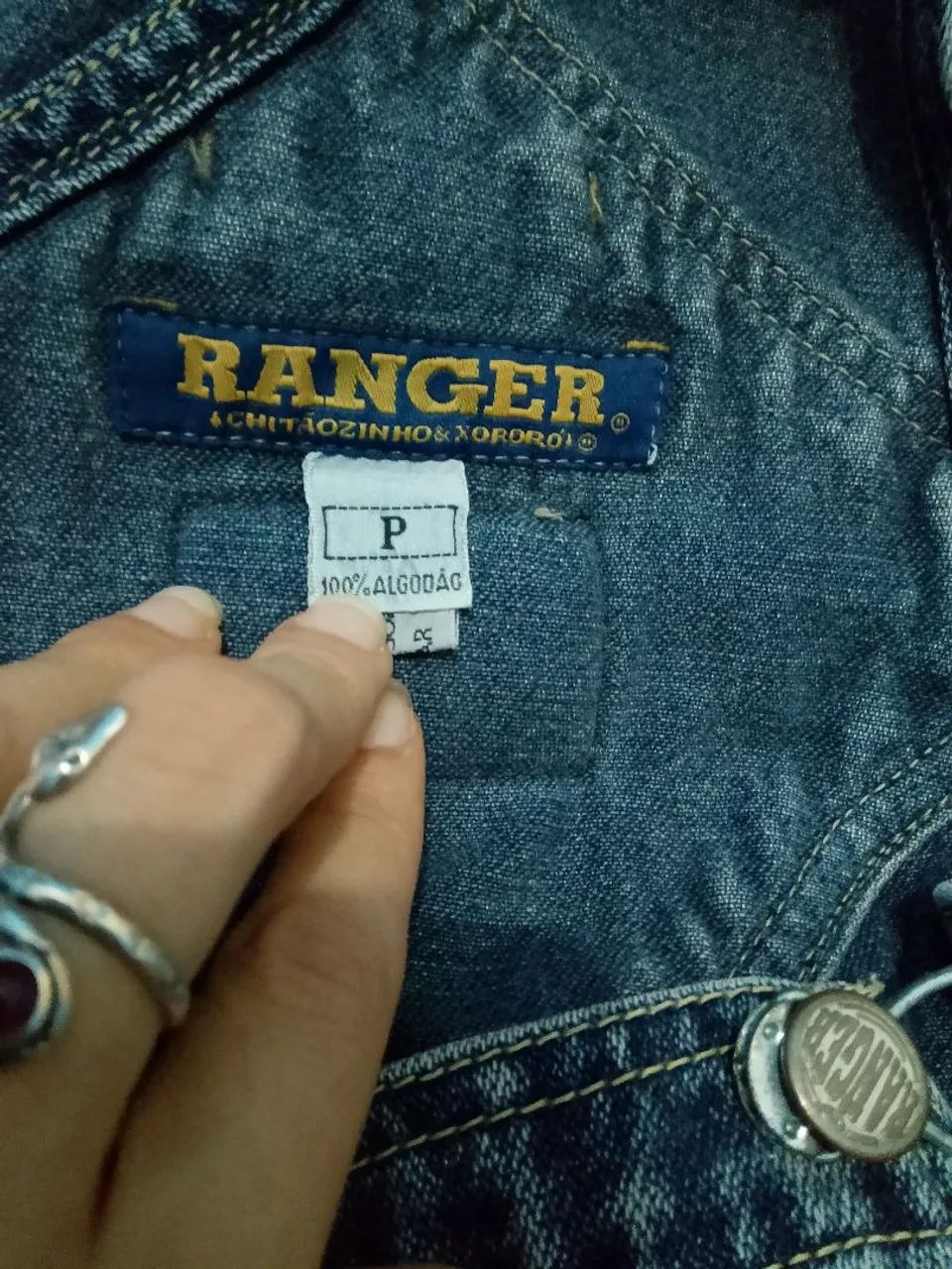 Macacão jardineira jeans vintage cgc - Foto 5
