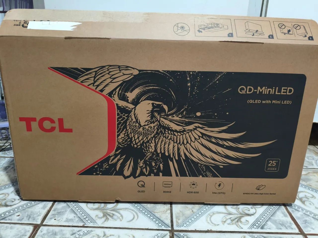 Monitor TCL 25" Qled - mini led - 300Hz 1ms - Foto 2