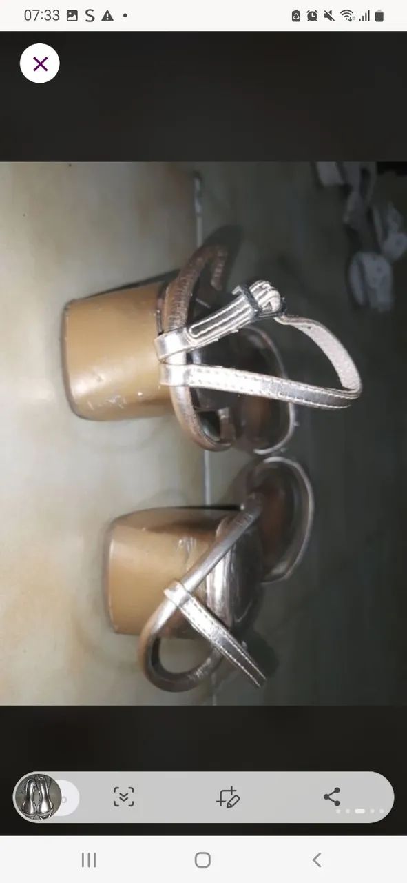Tamanco rosê 33 - Foto 2