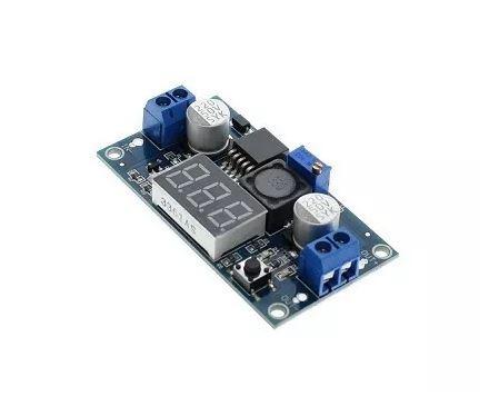 COD-AM24 Regulador Tensão Ajustável Lm2596 Step Down Dc Dc + Display Arduino -Automação