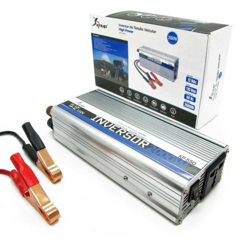 Inversor 2000w Conversor de Tensão Veicular 110v Usb 12v - Foto 3