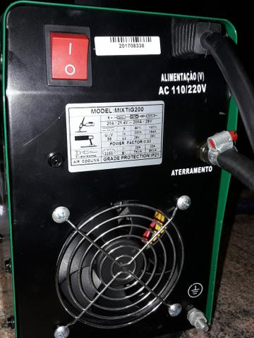 Solda inversora eletrodo e TIG DC 200 amperes - Foto 4