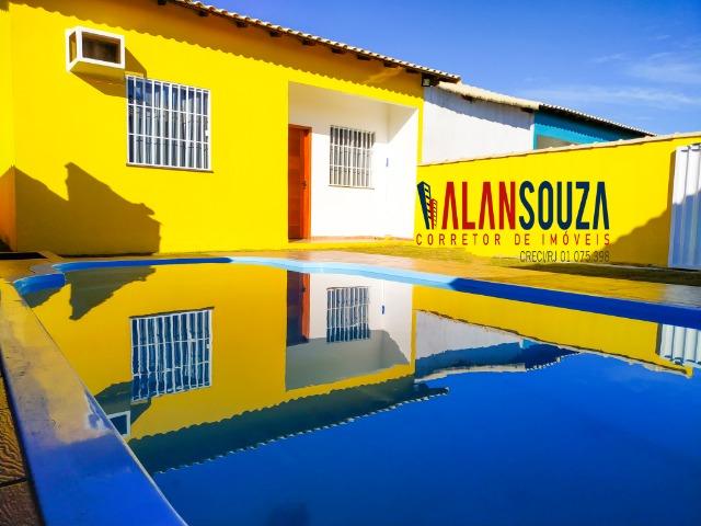 Casa de 2 quartos e piscina + área gourmet em Unamar Cabo frio