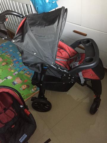 Burigotto Peg Perego Carrinho de bebê + bebê conforto - Foto 2