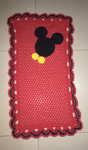 Tapete crochê Mickey