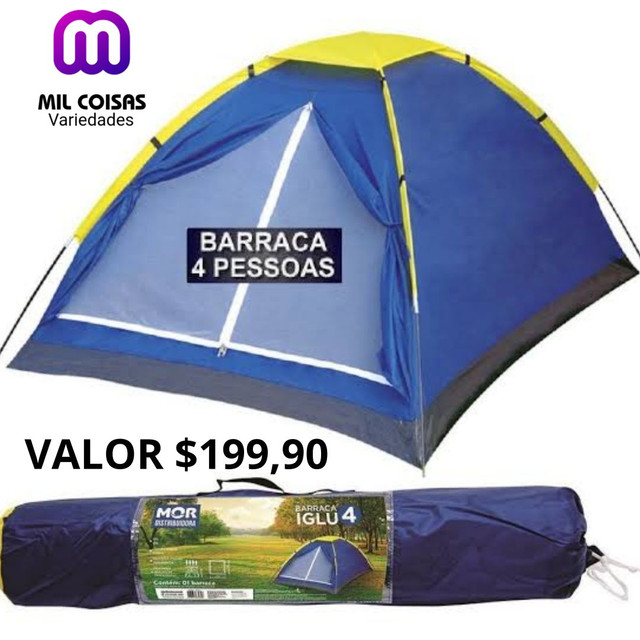 Barraca camping 4 pessoas