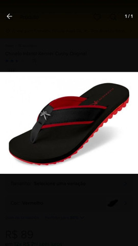 chinelo kenner infantil 2018