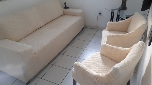 Capa para Sofa Retratil e Reclinavel  Max Rose - Foto 4