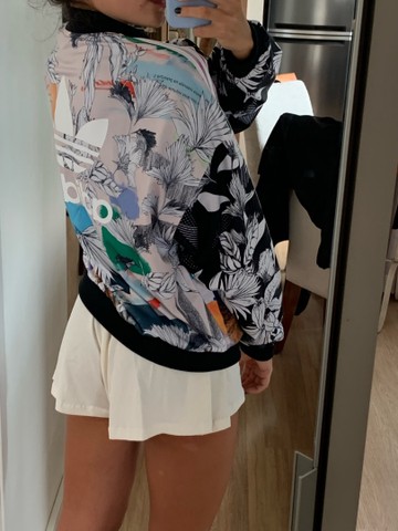 jaqueta adidas farm floral