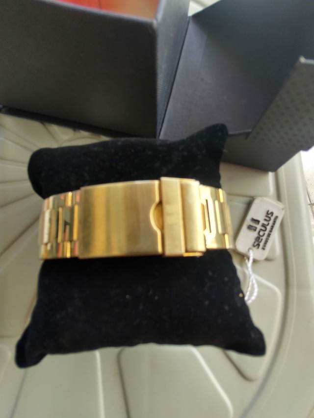 Relógio Seculus Dourado - Foto 2