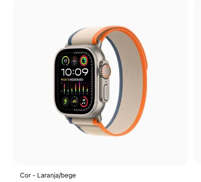 APPLE WATCH SÉRIE ULTRA 49MM TITANIUM BEGE AMARELO